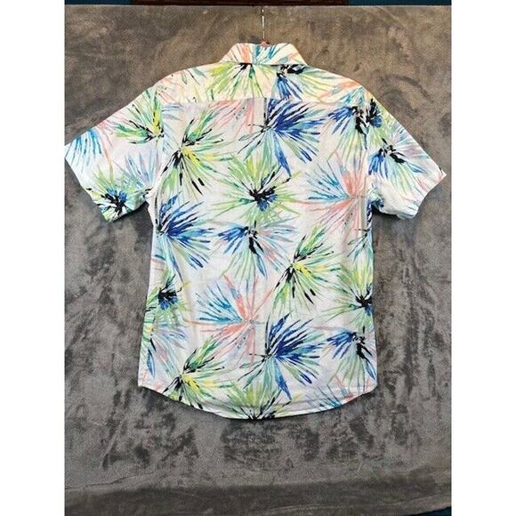 Portbella tailored fit multicolor button up short sleeve men's size L - Picture 6 of 6